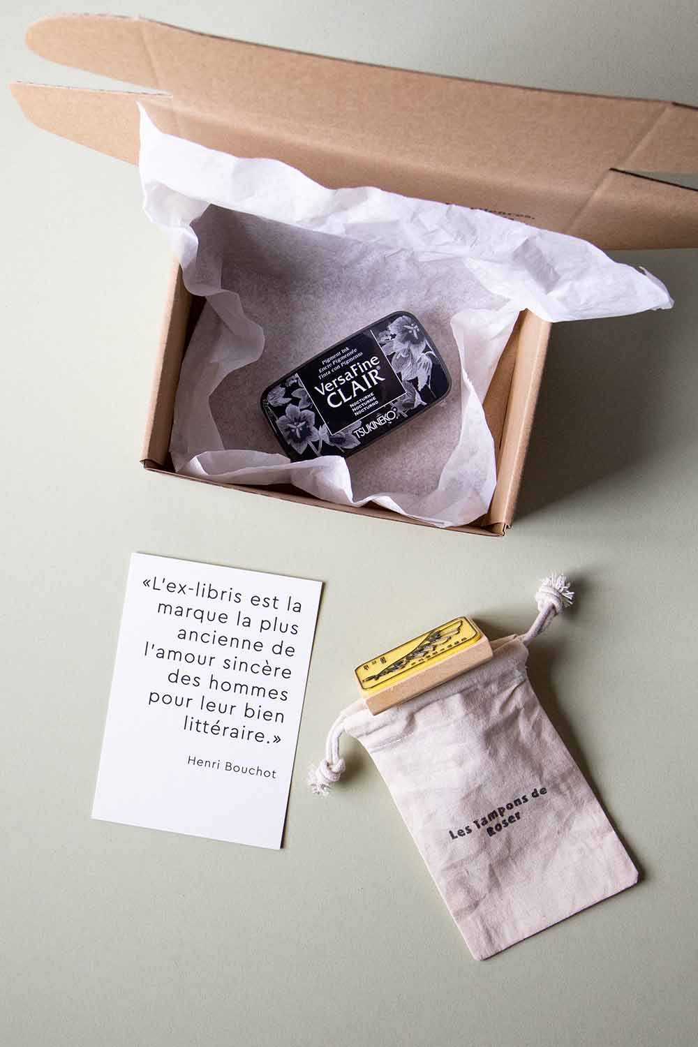 Envoltorio ex-libris flor silvestre