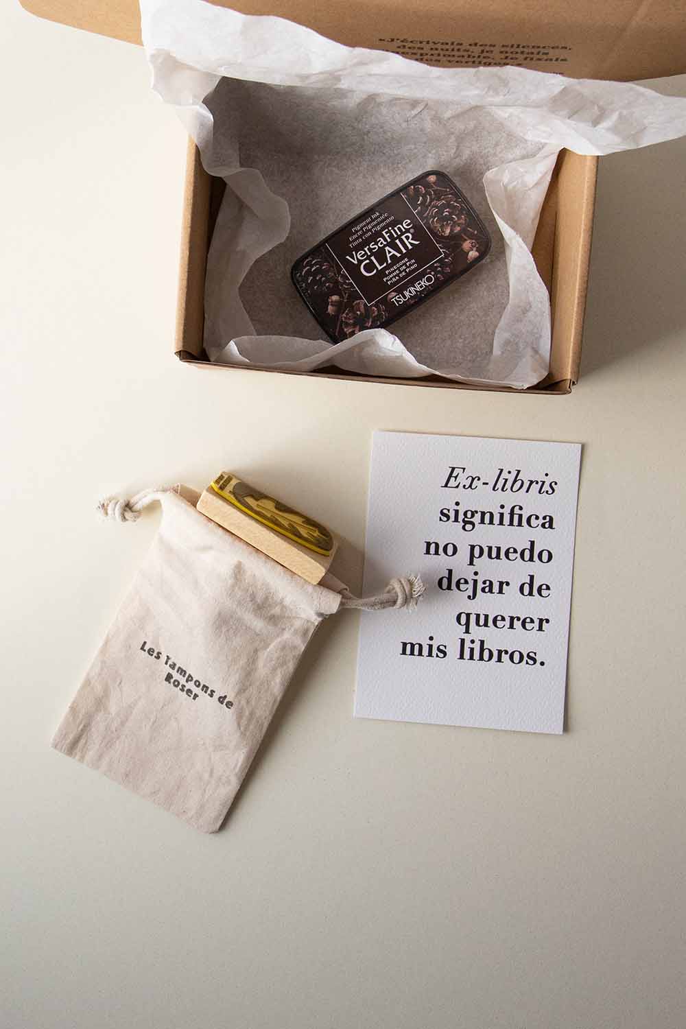 Envoltorio ex-libris hoja de roble