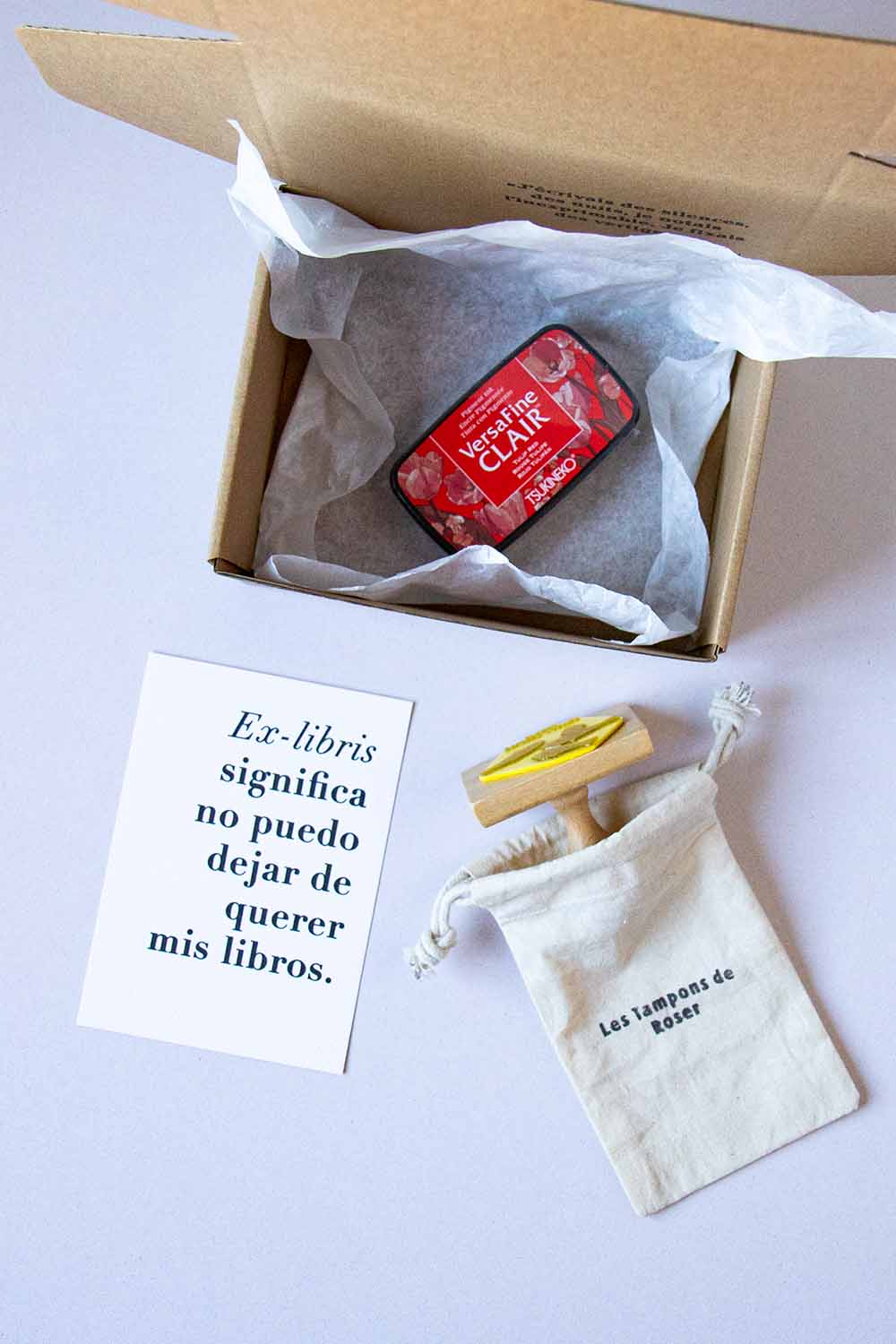 Envoltorio ex-libris los peces rojos