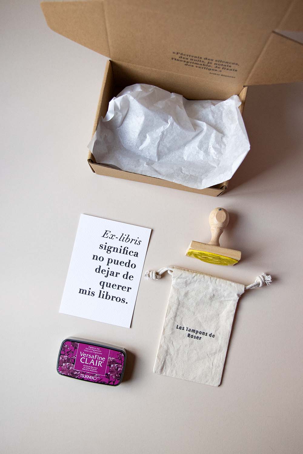 Envoltorio ex-libris panda rojo