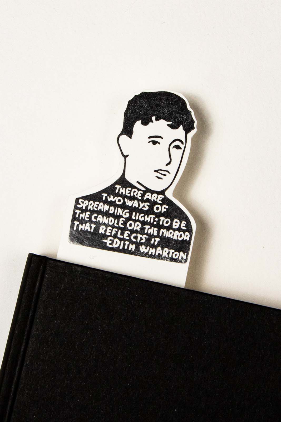 Marcapáginas con el retrato de Edith Wharton