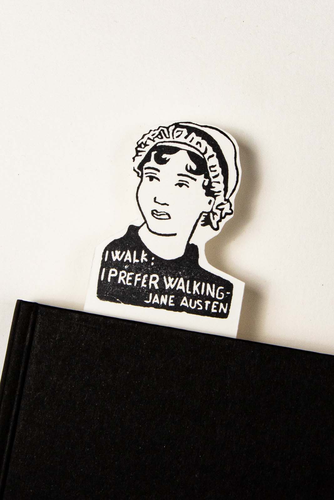 Marcapáginas con el retrato de Jane Austen