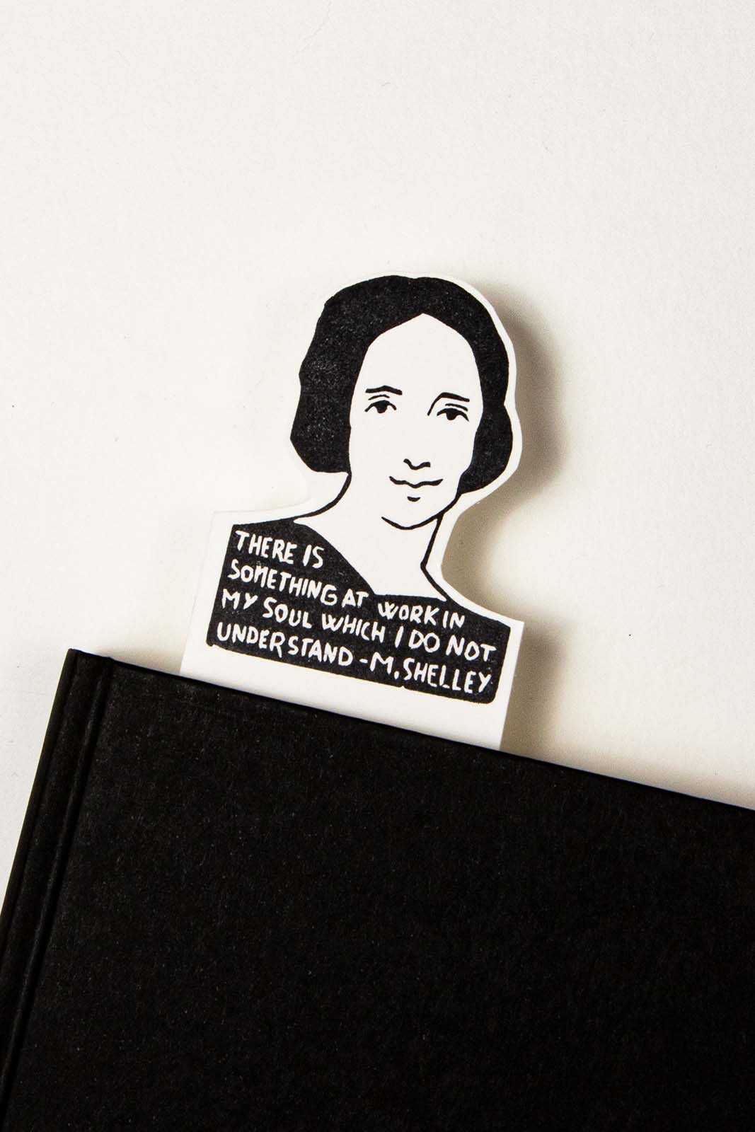 Marcapáginas con el retrato de Mary Shelley