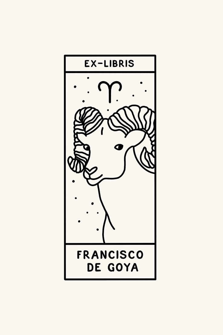 Dibujo del signo del zodiaco aries