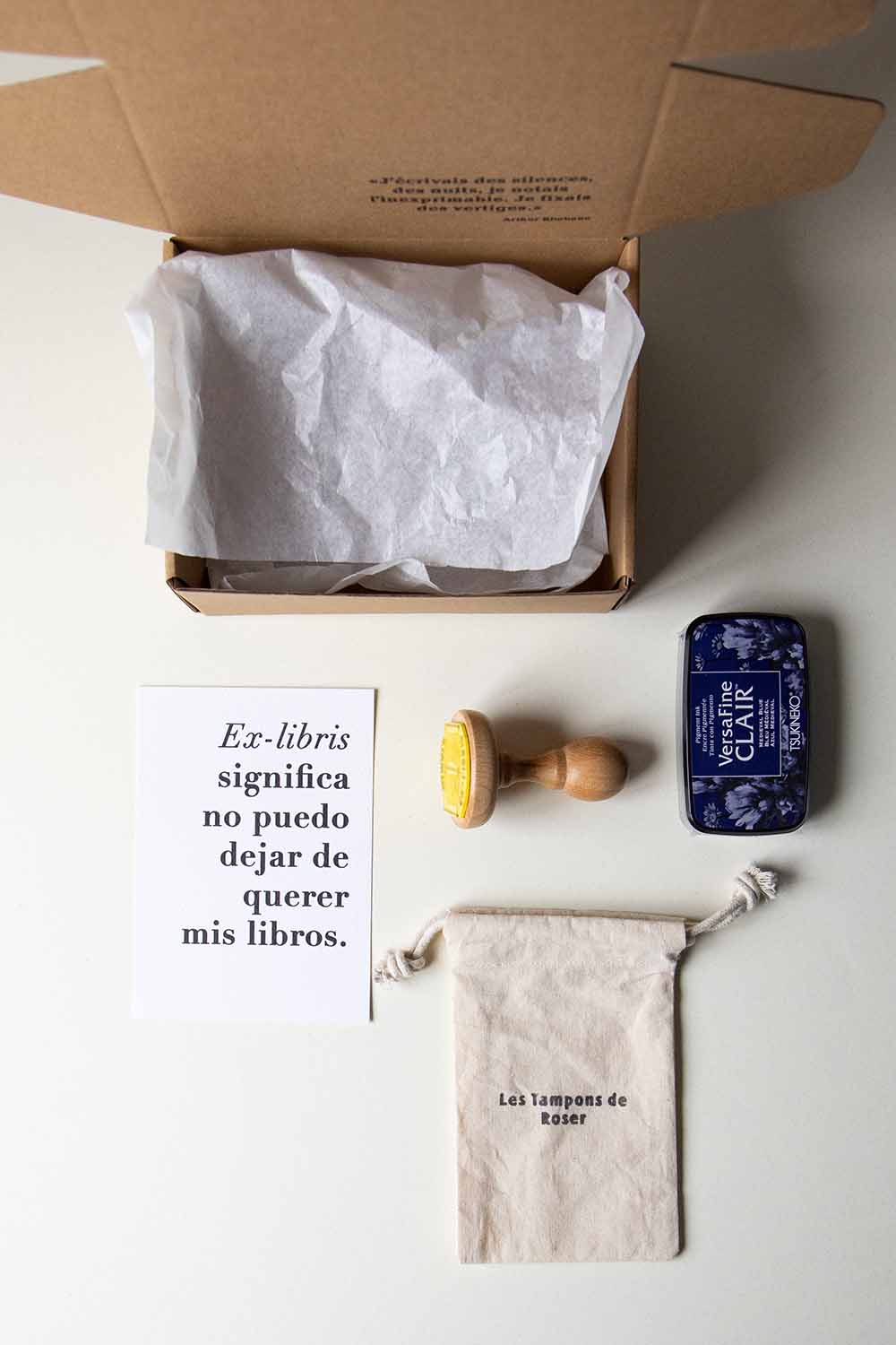 Envoltorio ex-libris libro