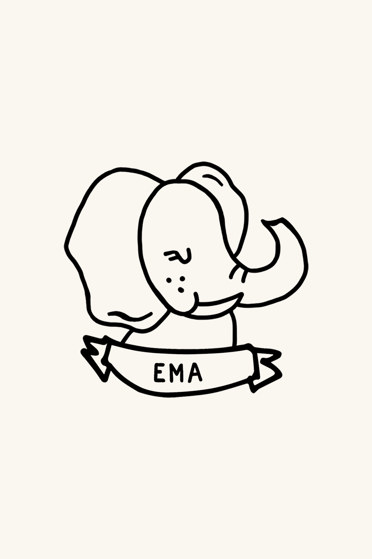 Dibujo de un elefante