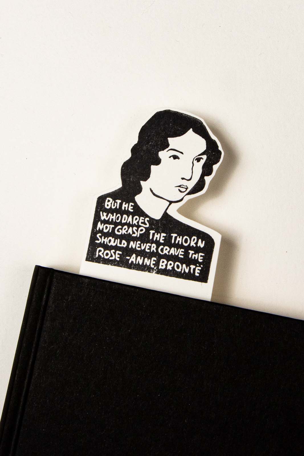Marcapáginas con el retrato de Anne Brontë